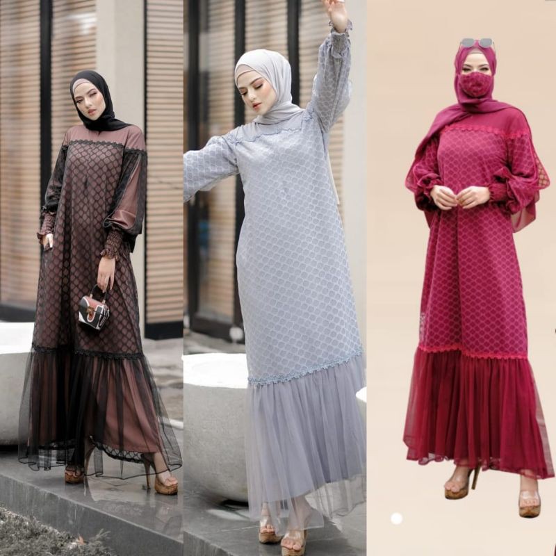 DRESS GAMIS WANITA TERBARU GUSSY DRESS BY KY GALLERY ORIGINAL