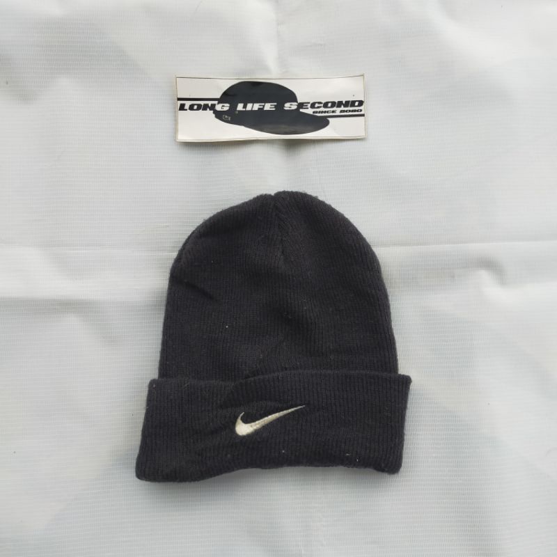 topi beanie hat kupluk rajut nike second bekas preloved branded original