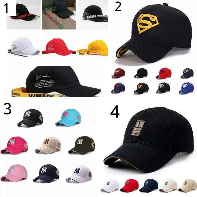 Topi Pria Wanita Import Tali Panjang Korean Style