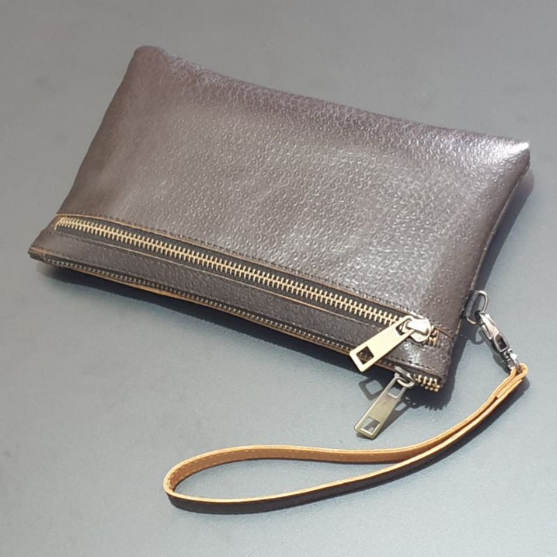 clutch pria wanita kulit asli