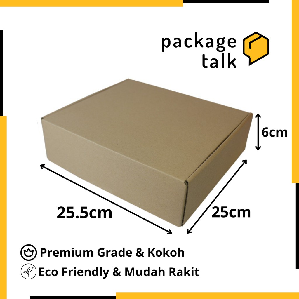 

Box Kardus kokoh dan tebal bahan premium dan mudah rakit kotak coklat untuk olshop