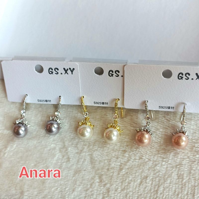 Anting Mutiara Gantung / Anting Mutiara Titanium