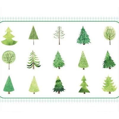 Label Sticker - Energetic Forest (45pcs)