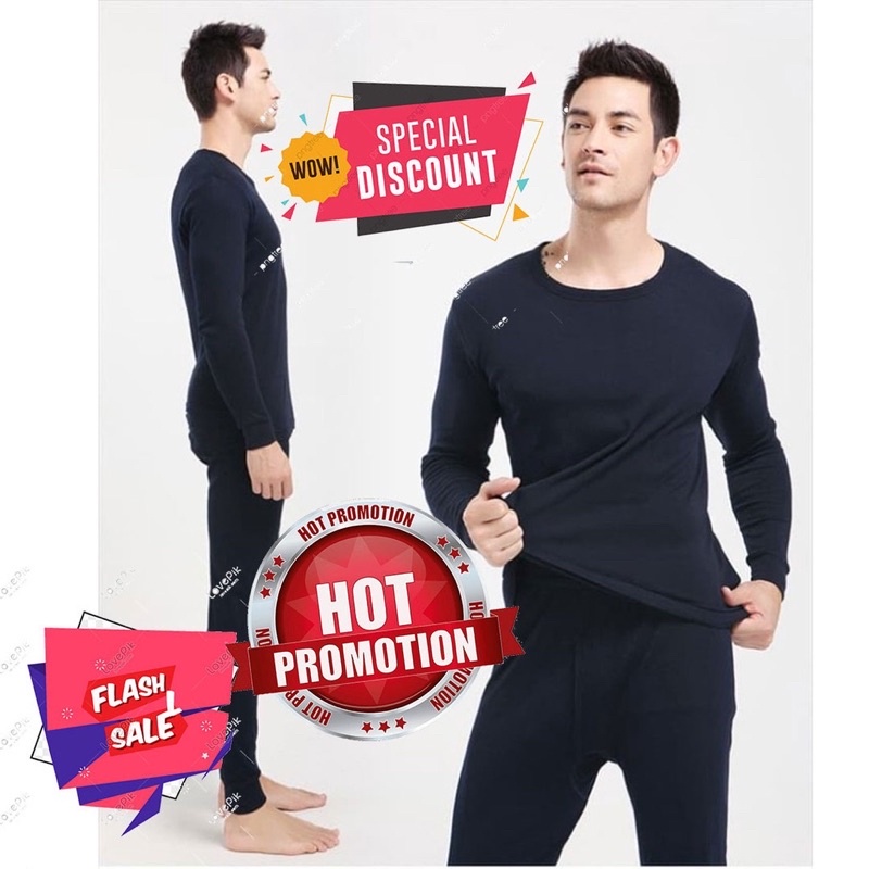 LONG JOHN PRIA BAJU MUSIM DINGIN / LONG JOHN WINTER / Pakaian dalam long john thermal