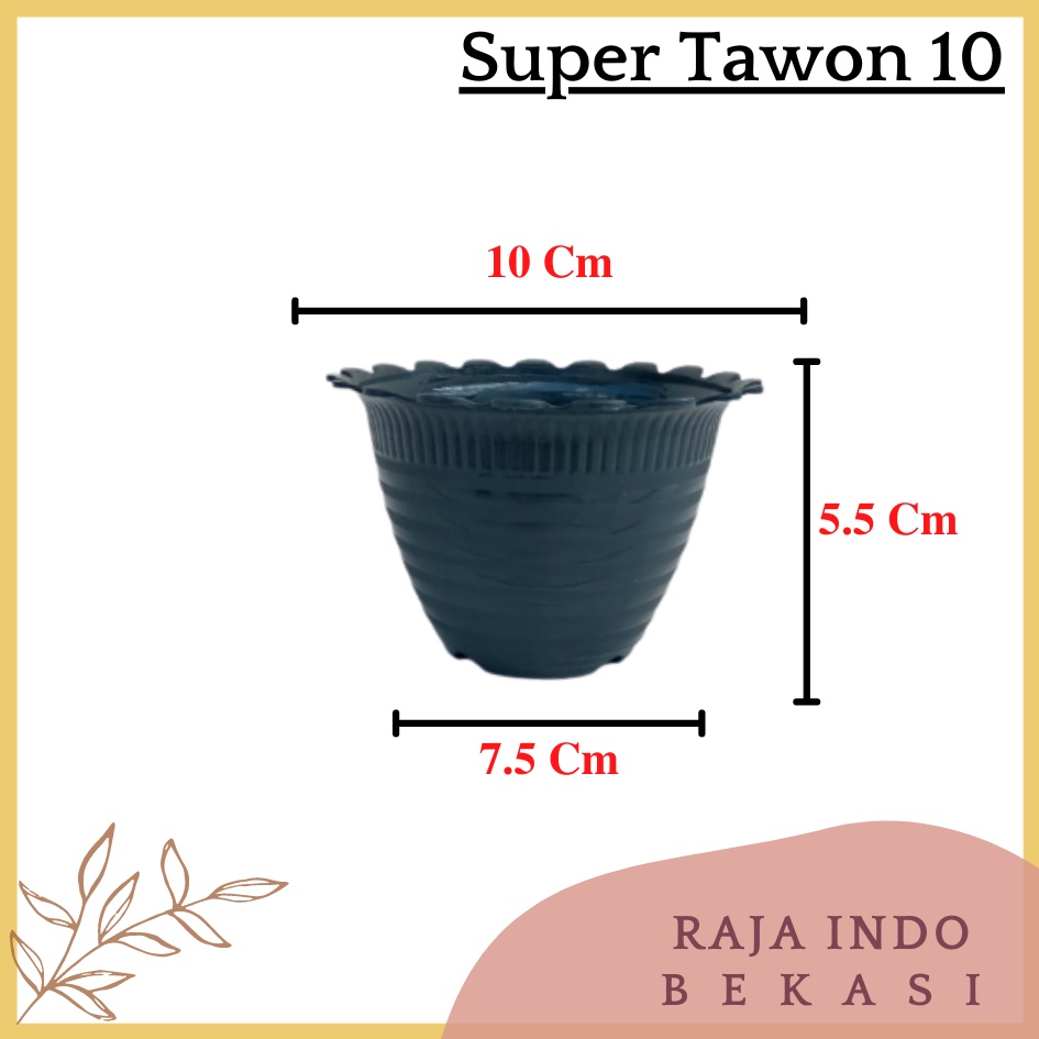 Pot Super Tawon 10 Cm Hitam By Garden Of Love Bkn Pot Tawon 10cm Lusinan Tirus Jet Putih Hitam