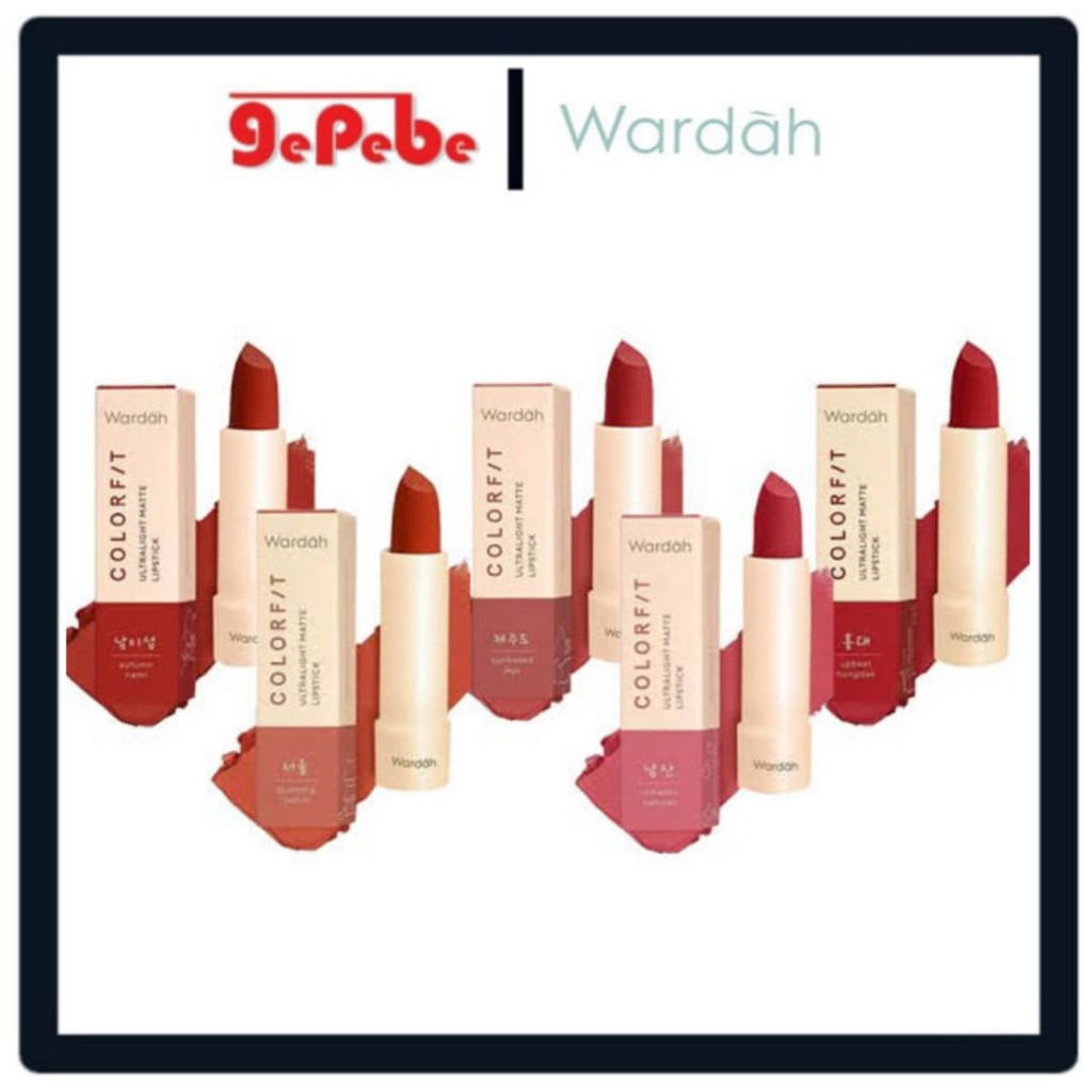 Wardah Colorfit Ultralight Matte Lipstick(Korean edition) 3.6gr