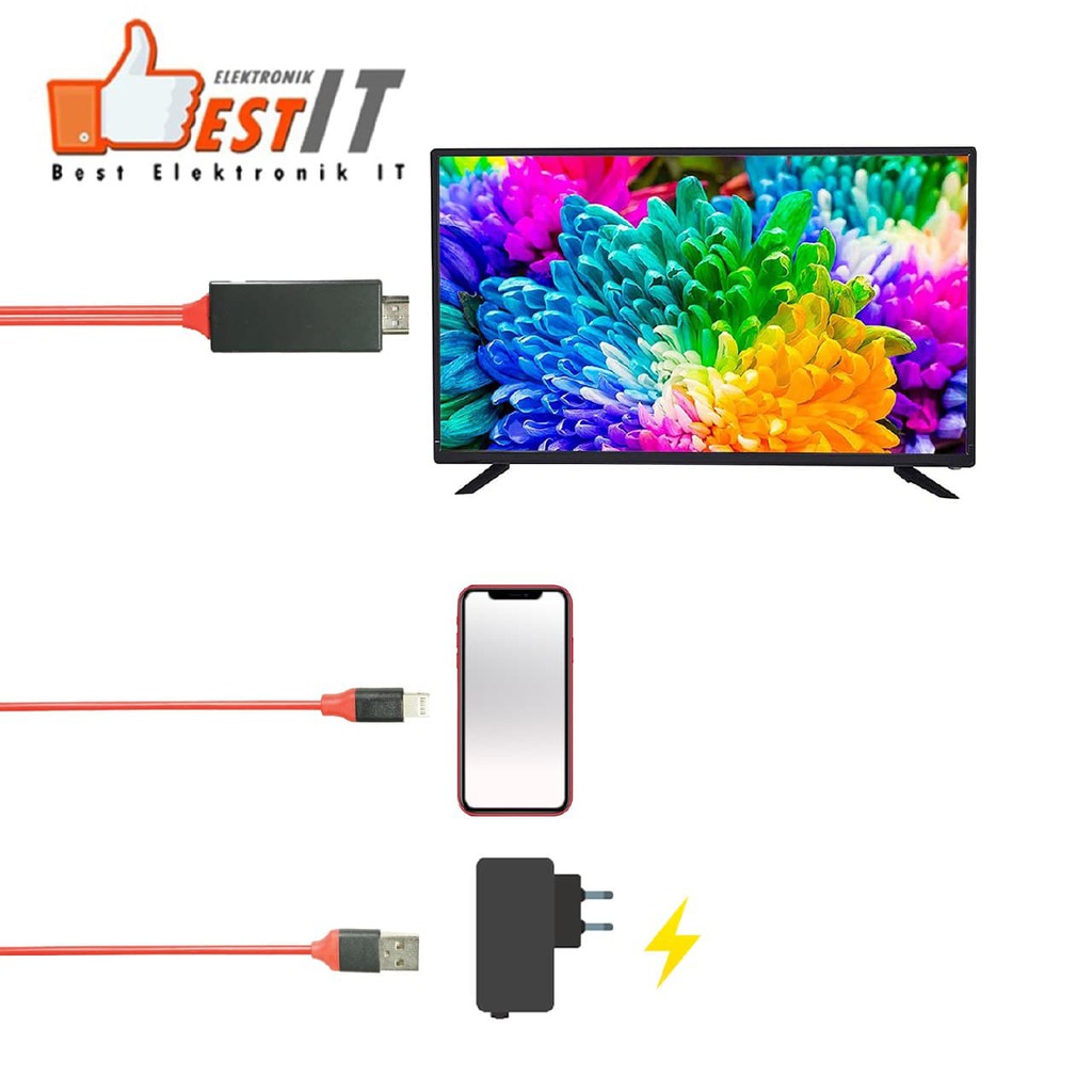 Kabel Lightning to HDMI//Kabel Lightning iphone to HDTV