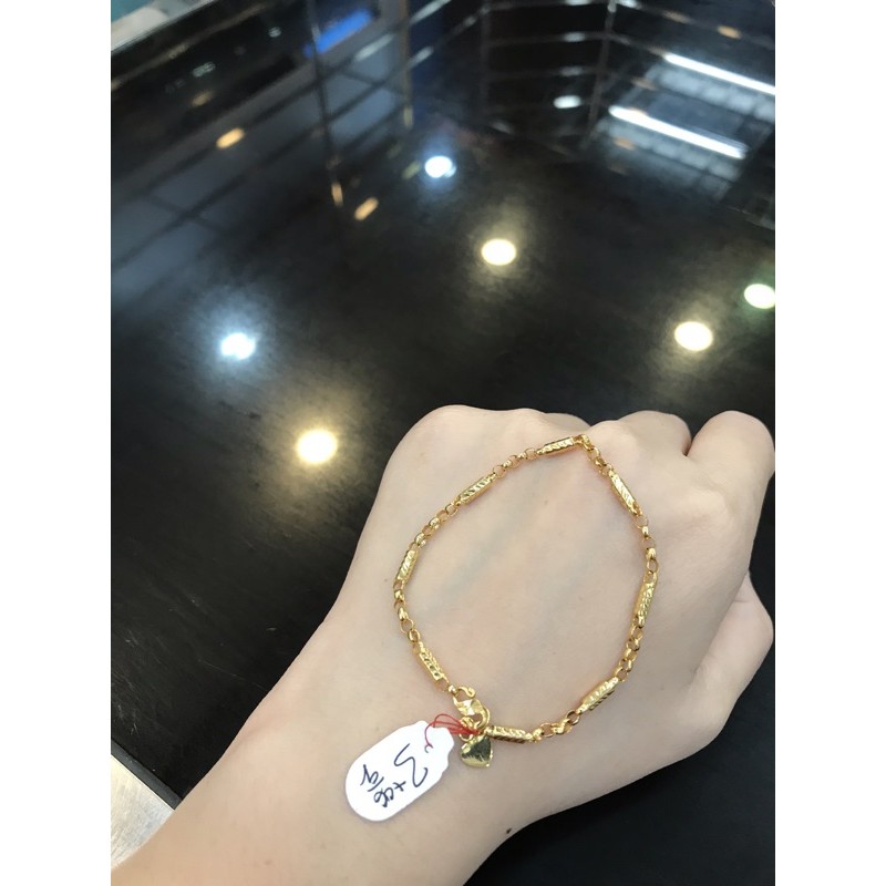 Gelang dewasa bambu nori emas kadar 375