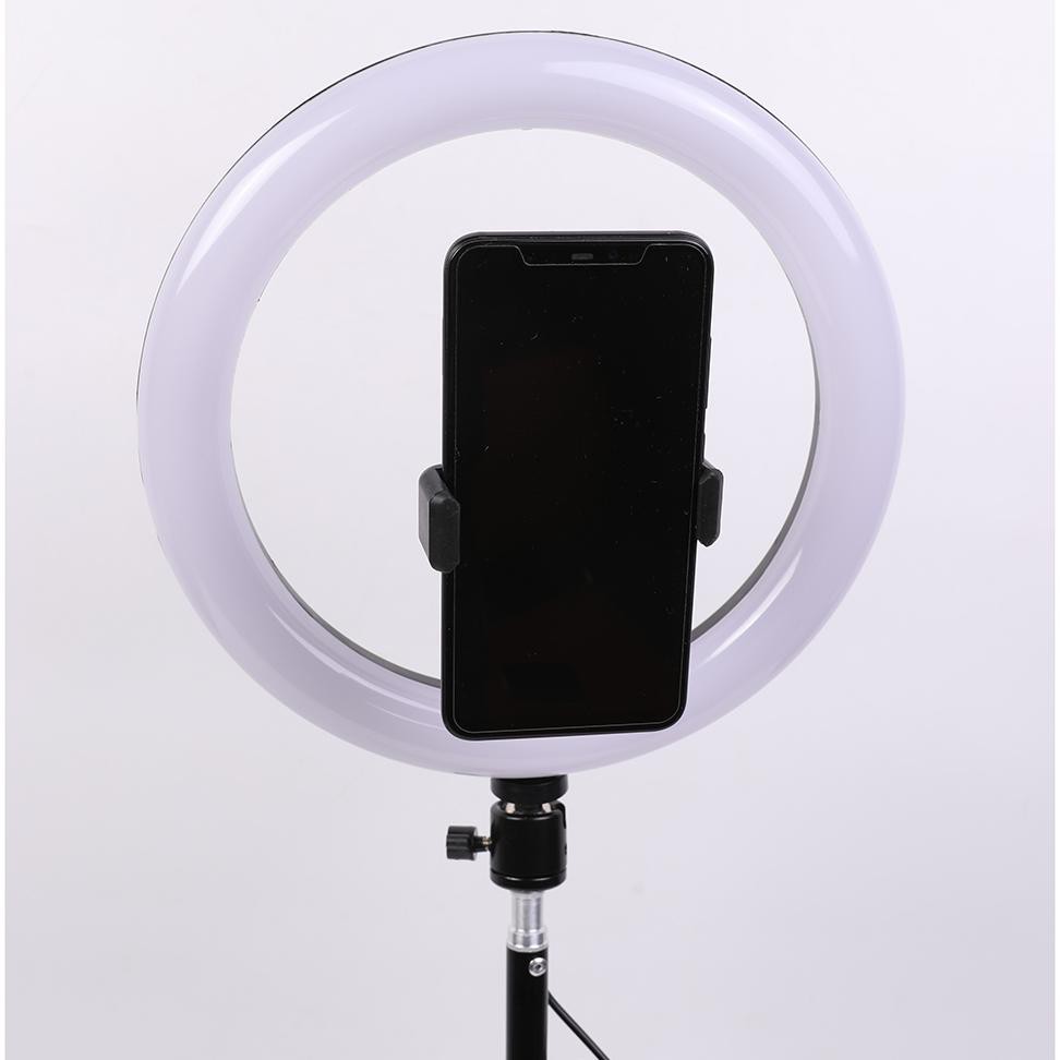 Lamou Ring Light LED Kamera 10 Inch with Smartphone Holder - RL-25 - White
