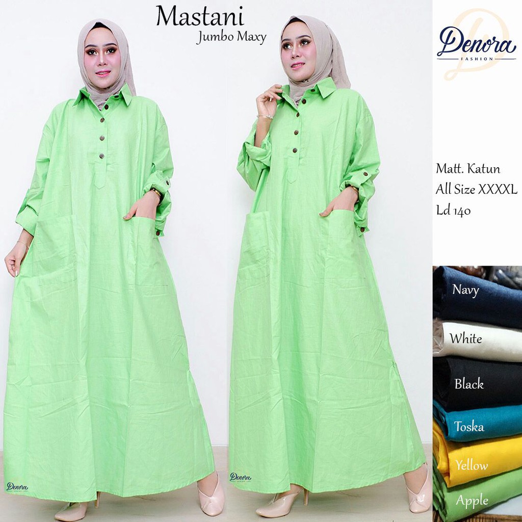 Bju Gamis MASTANI Jumbo Size LD 140 Fit XXXXL - Bumil Busui Boleh - Gsmis BESAR denora / gamia ganis