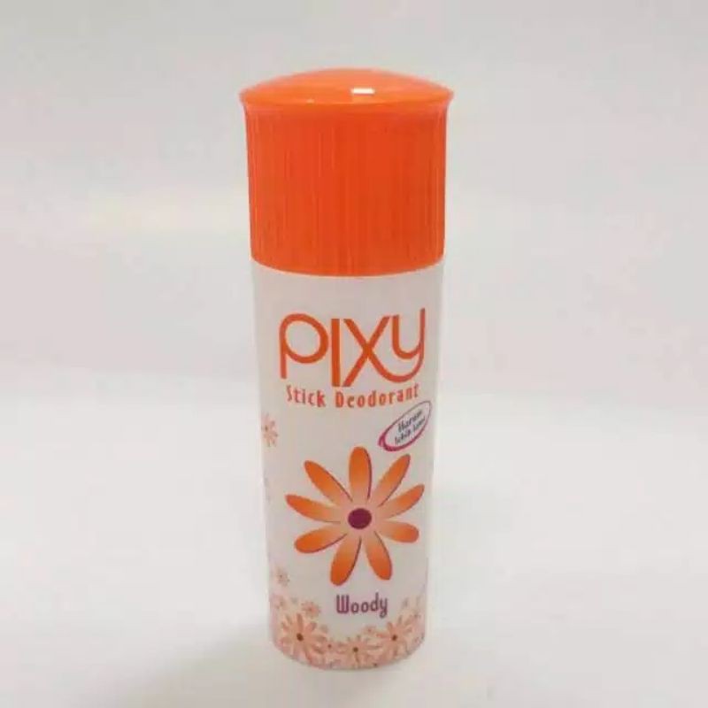 Pixy stick woody deodorant 34 gr  ORIGINAL MANDOM - deodoran orange stik roll on - deolotion