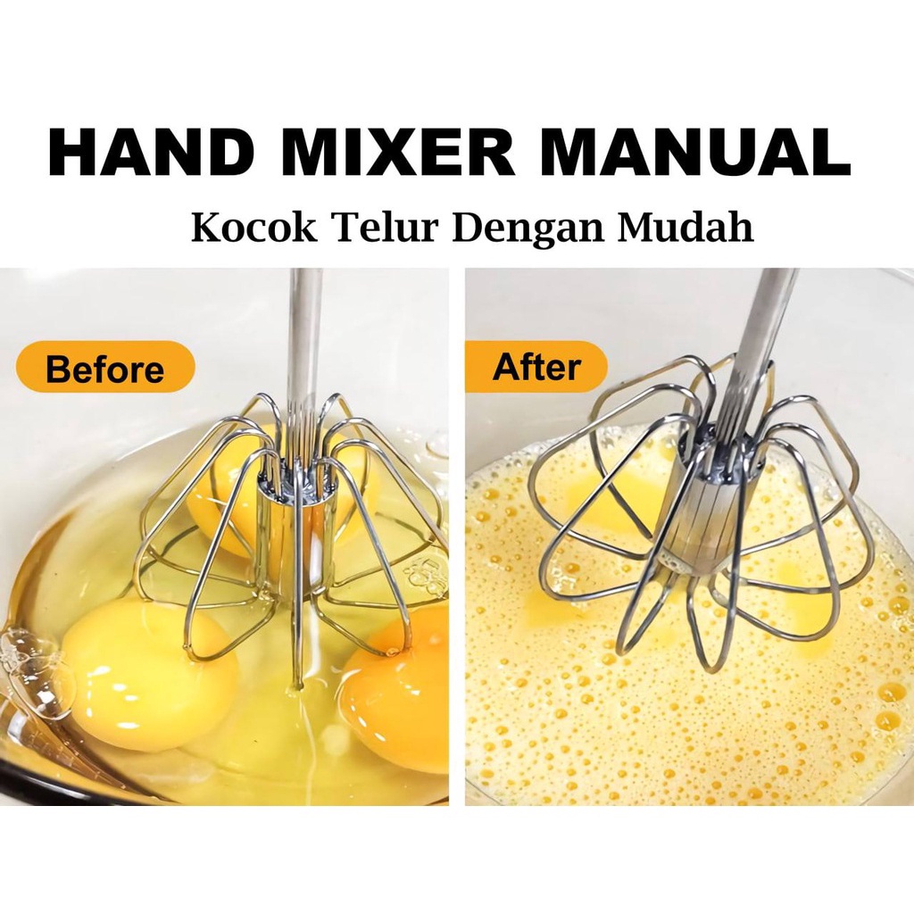 ☛TK☚ R725 Pengocok Telur Better Beater | Kocokan Telur Otomatis Stainless | Mixer