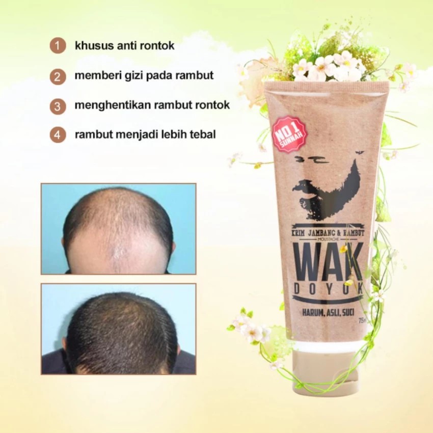Wak Doyok Cream Penumbuh Rambut ANTI BOTAK - 75ml