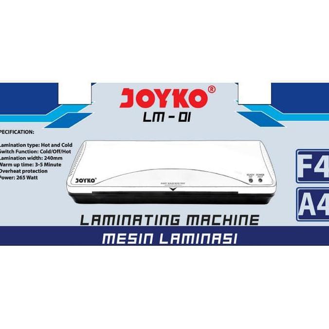 

BARANG BARU JOYKO LM01 ukuran A4 & F4 / Mesin Laminating / Laminator Ekonomis Watt