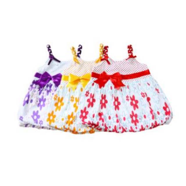 Dress Bayi Motif Bunga/Gaun Bayi/Terusan Bayi