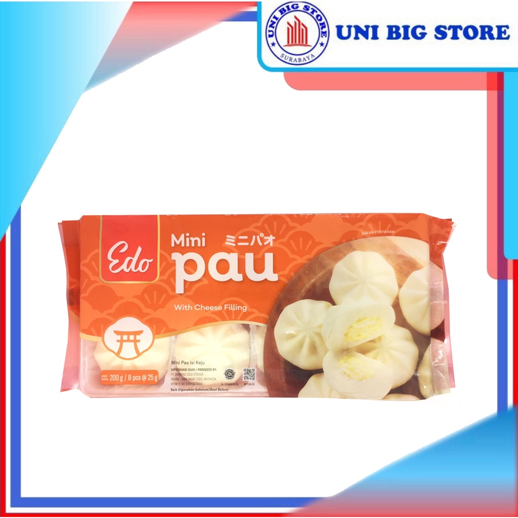 

Edo Mantou MIni Pau Cheese Frozen 200 gr Roti Sepan Keju Beku