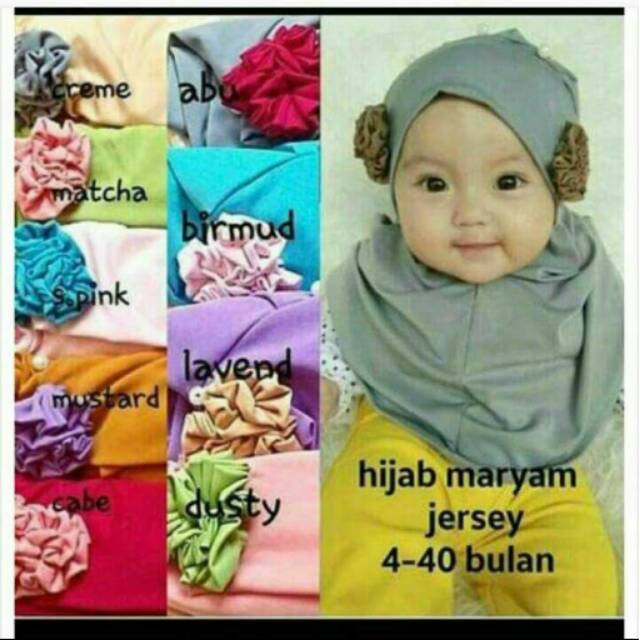 Jilbab bayi maryam / jilbab bayi lucu murah