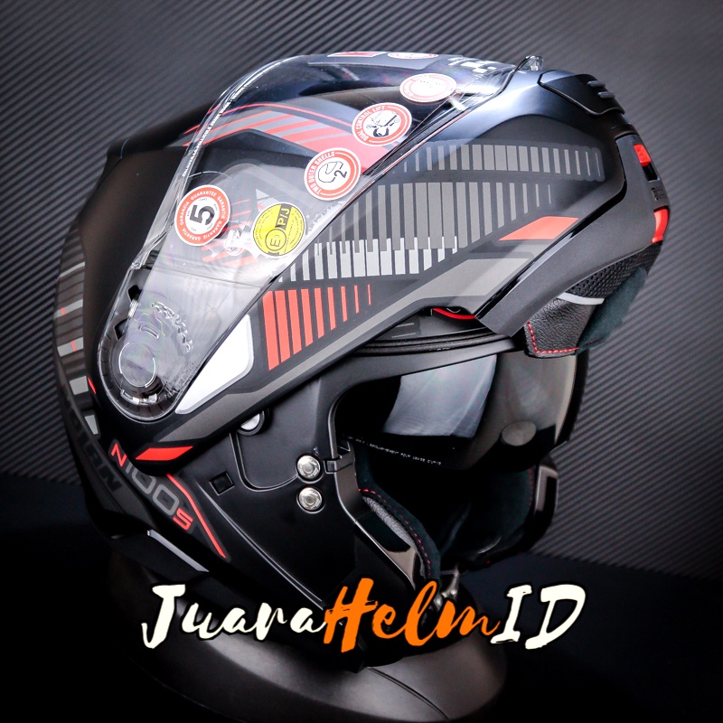 NOLAN HELM N100-5 PLUS STARBOARD N-COM #41/ FLAT BLACK / N1005