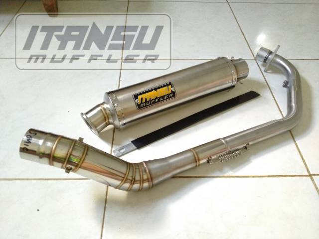 Knalpot Racing Honda Sonic 150R Supra Gtr 150 Itansu Muffler-1