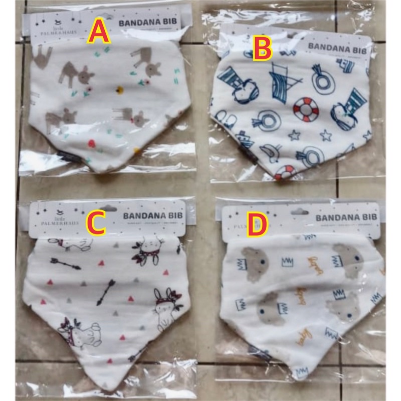 Little Palmerhaus Bandana Bib / Slaber baby / Celemek bayi / Tatakan iler