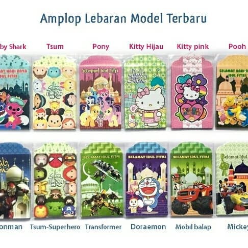 

Amplop Lebaran bermacam- macam Motif 1 Pak isi 50 Lembar dan 100 Lembar