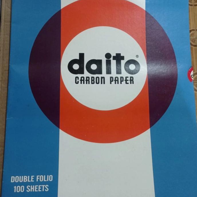 

kertas karbon DAITO double folio HITAM isi 100 lembar Murah KERTAS FOLIO