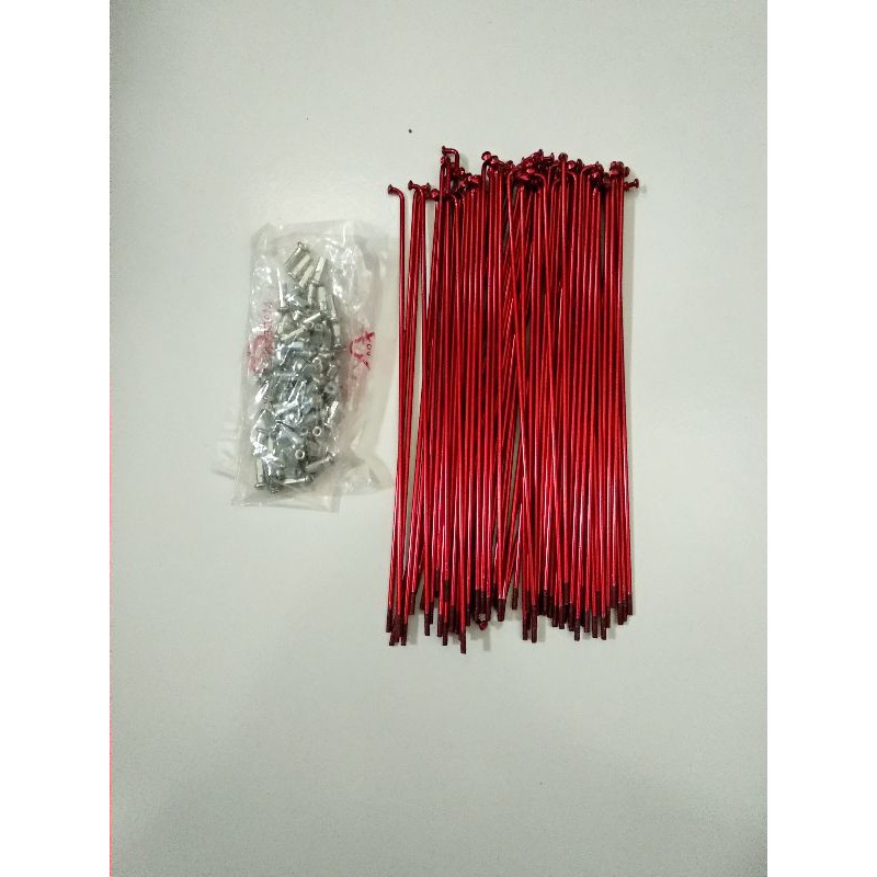 Jual Ruji Jari Jari Spoke Ukuran 20 406 Warna Merah 1 Biji Pcs Shopee Indonesia