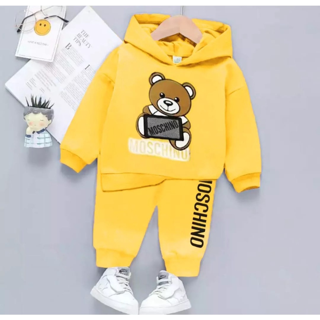 PROMO-SETELAN HOODIE ANAK LAKI LAKI DAN ANAK PEREMPUAN TRENDY MASAKINI SETELAN HOOODIE ANAK PEREMPUAN DAN ANAK LAKI-LAKI 1-5 TAHUN