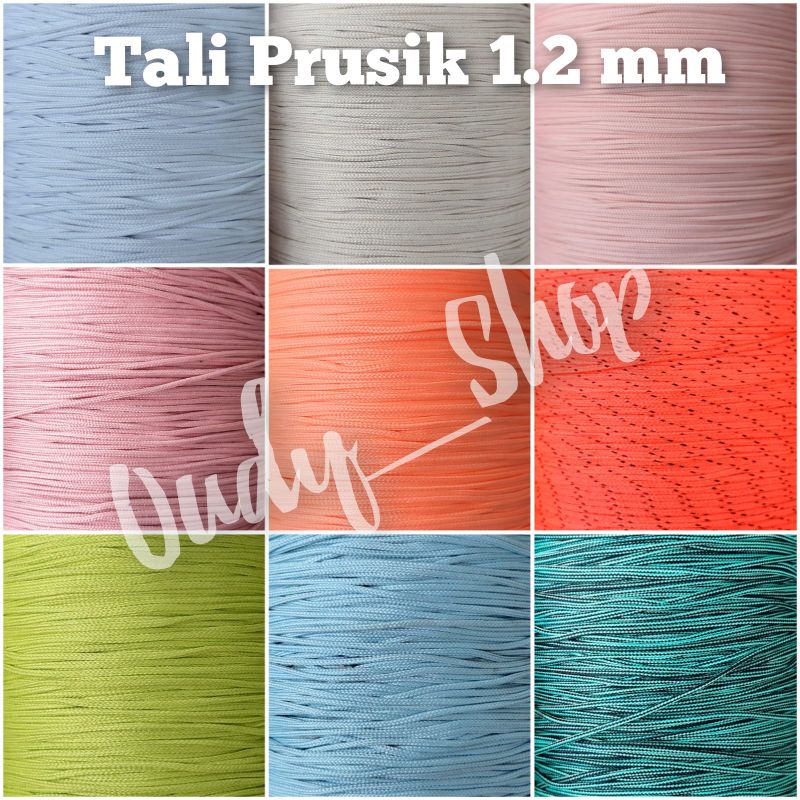 Tali Gelang Gunung Tali Prusik 1.2mm Paracord Tali Tenda Tali Kalung