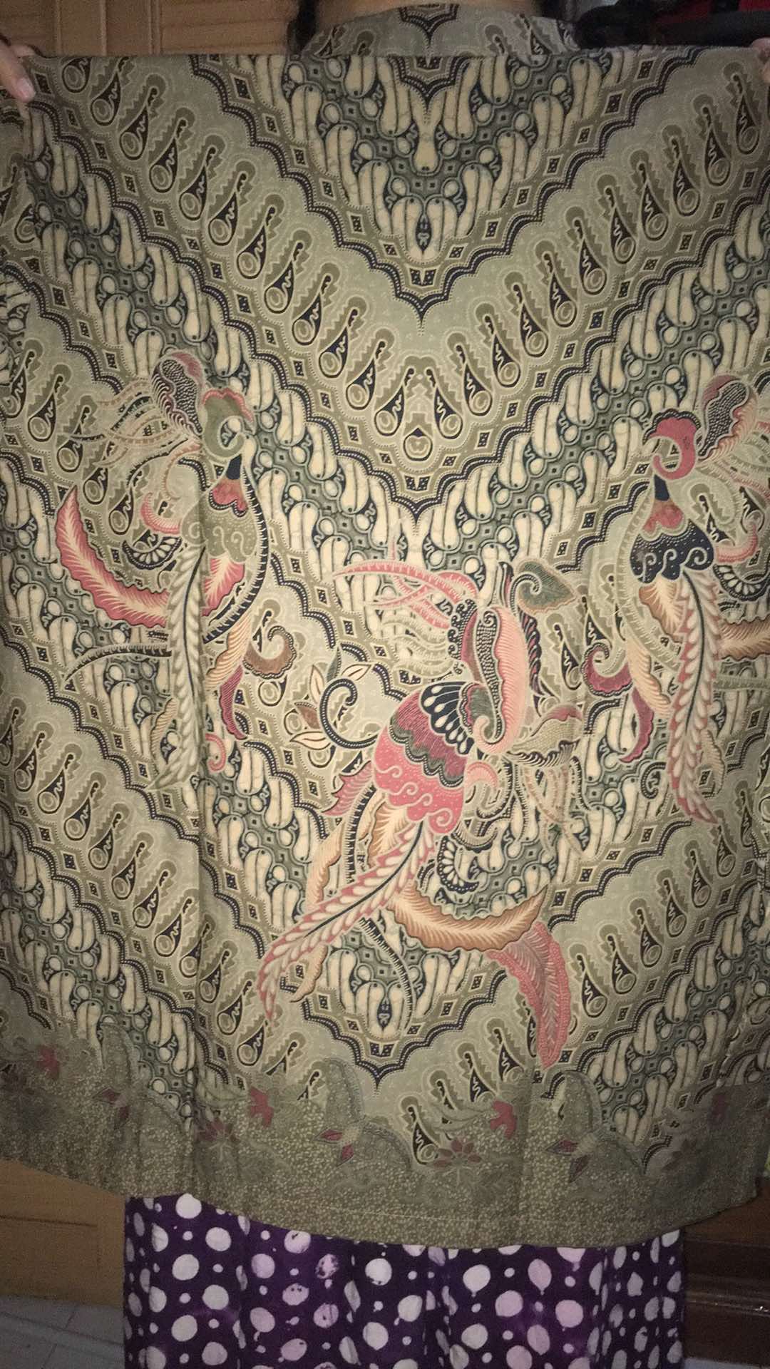 Kemeja Batik Pria Lengan Panjang Premium Parang Seling Kusumo Hijau Terang 725594 Cap 72