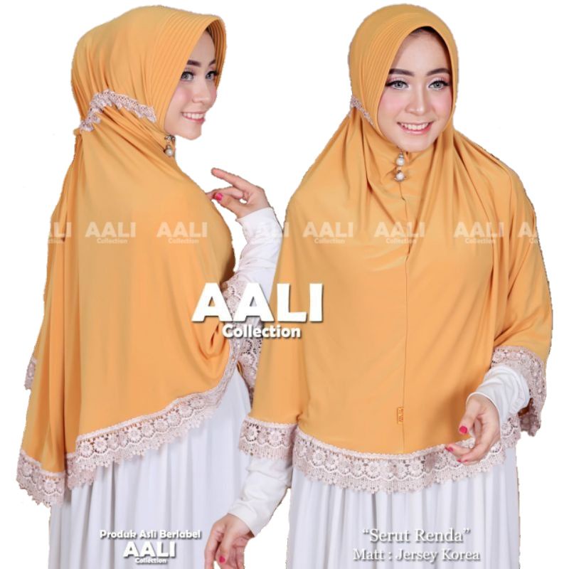 Hijab instan serut Renda Jumbo