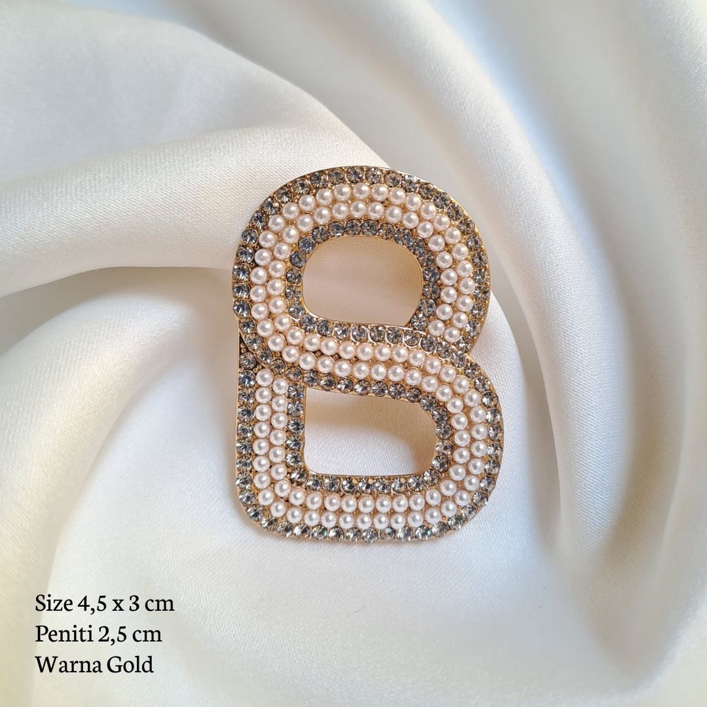Bros Buttonscraves / Bros Ala Buttonscarves  / Bros Button / Buttonscarves Brooch / Orderinkuy Bros-Buton 2 Pearl Gold