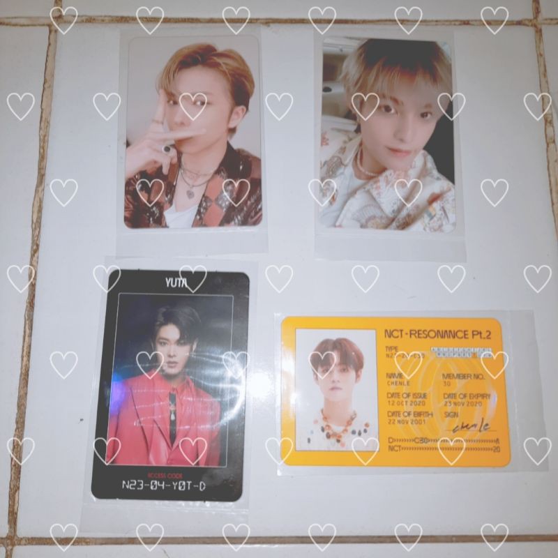 nct arrival departure yangyang chenle resonance pc photocard