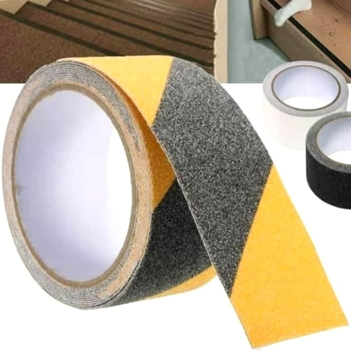 

Promo Bulan Ini Anti Slip - Anti Licin - Safety Walk Tape - Lakban Lantai Kuning Hitam Bagus