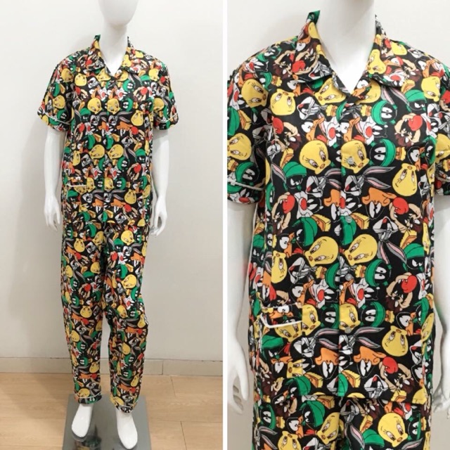 Piyama dewasa motif Tweety & friends