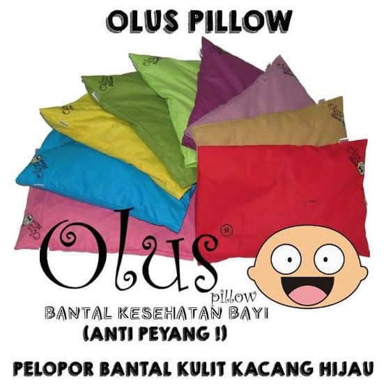 OLUS PILLOW BANTAL BAYI ISI KULIT KACANG HIJAU ANTI PEYANG BANDUNG