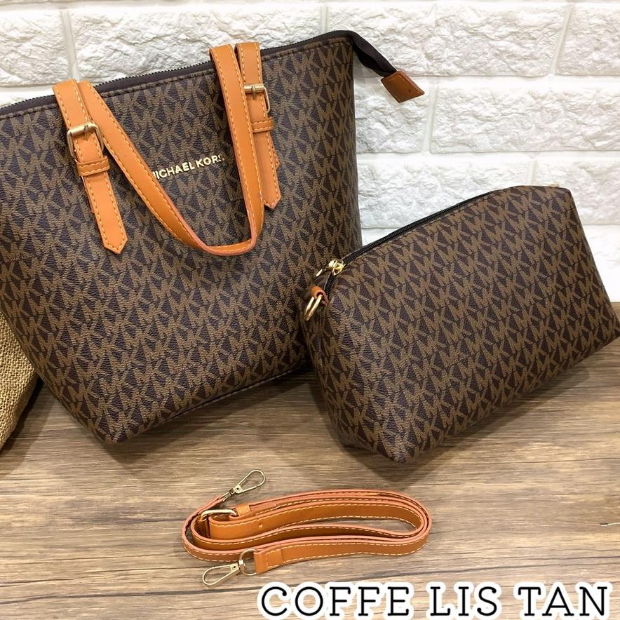 PROMO 11.11 TAS MK TOTE DAPAT TAS KECIL set 2 in 1 SUPER PREMIUM QUALITY - Top Selling