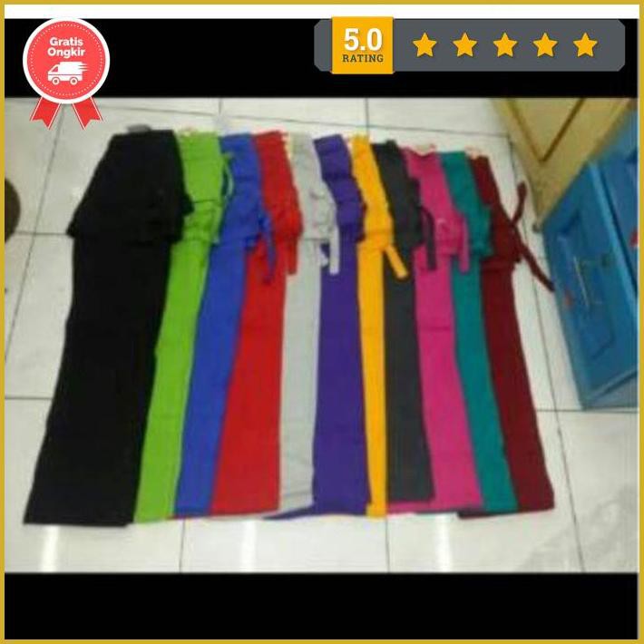 Pakaian Senam Celana Rok Kantong Size Jumbo/ Celana Olahraga / Sport - Putih Terlaris