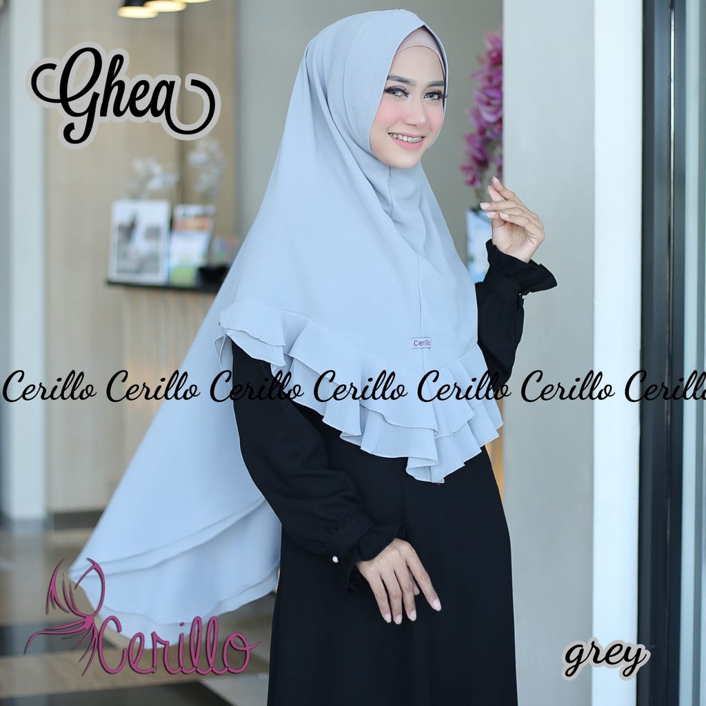 KHIMAR SYARR HIJAB FASHION MUSLIM GHEA ORIGINAL CERILLO