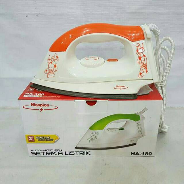 Setrika Gosokan Maspion HA-180 HA180 Setrika Listrik