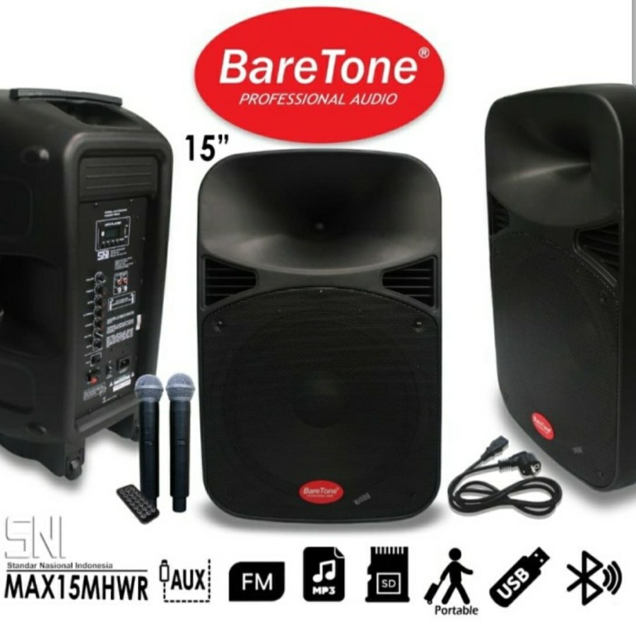 SPEAKER PORTABLE BARETONE MAX 15MHWR / MAX 15 MHWR ORIGINAL