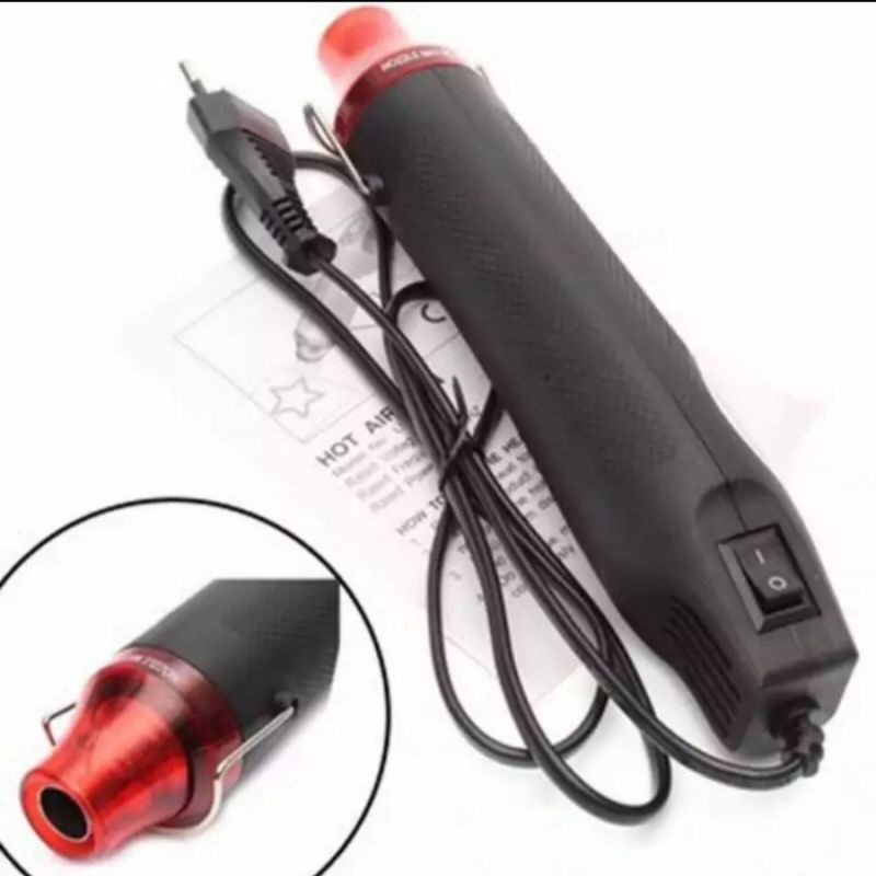 Mini Heat Gun Hot Air Blower Low Watt Solder Blower for Embossing Card Vinyl Sticker Shrink Film