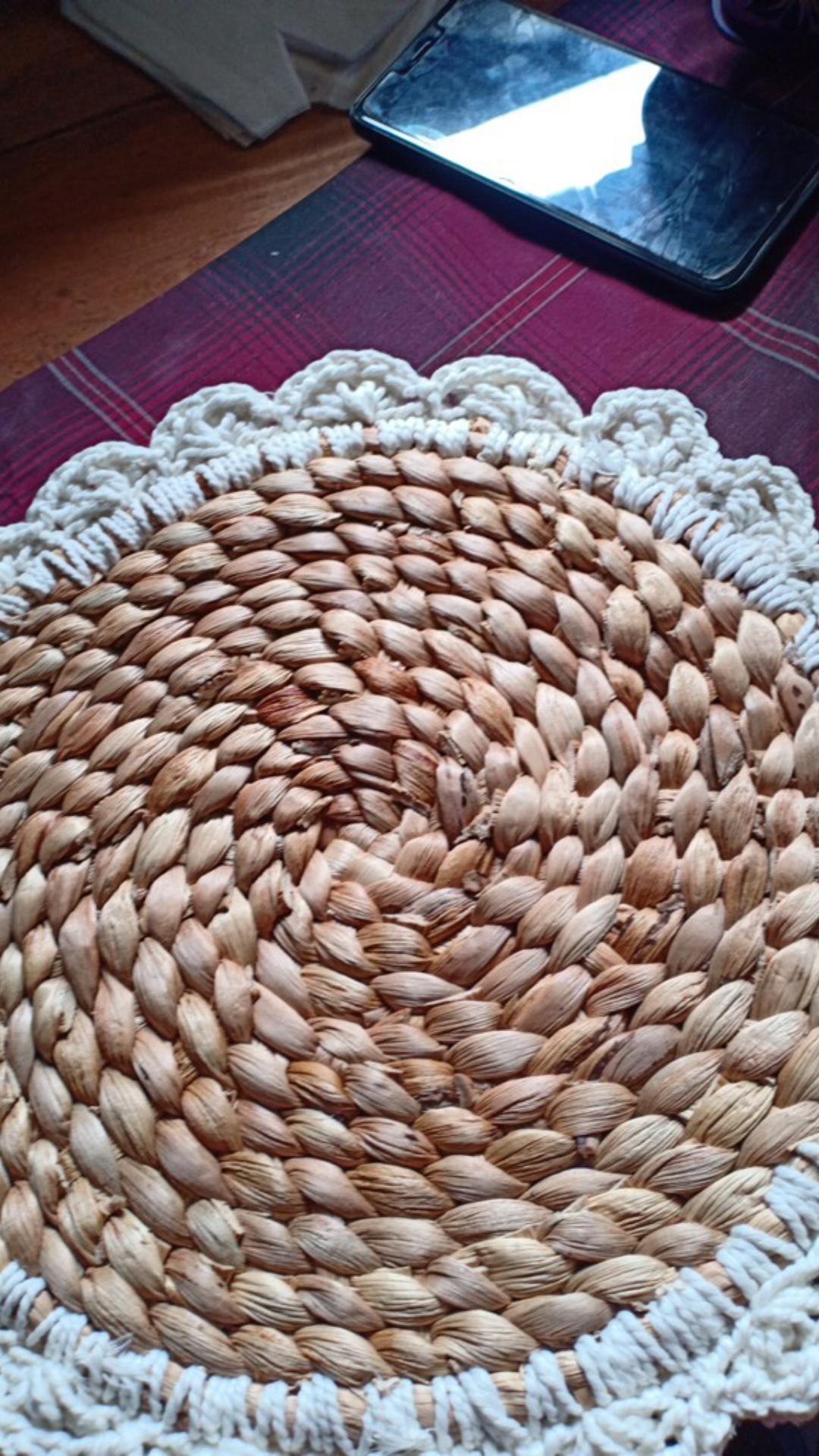 Placemat Rajut & Placemat Motif Bunga