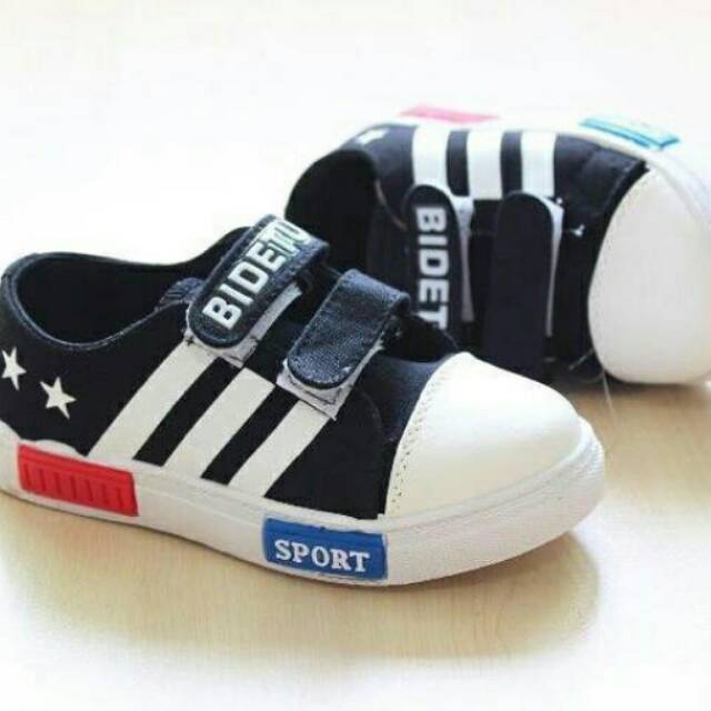 SALE Import Sepatu Kanvas Anak Bintang Garis 3 Adidas Import Jeans