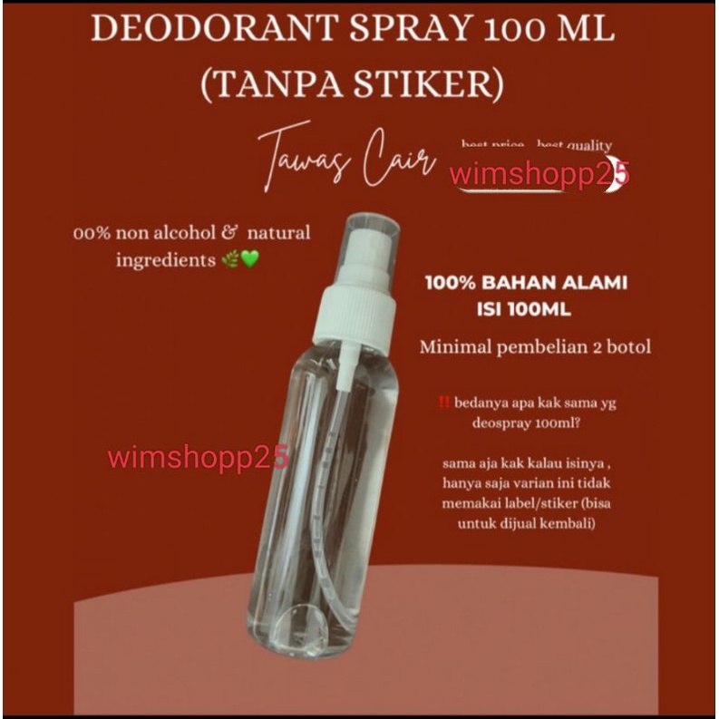 DEODORANT SPRAY ORIGINAL ASLI TAWAS 100%