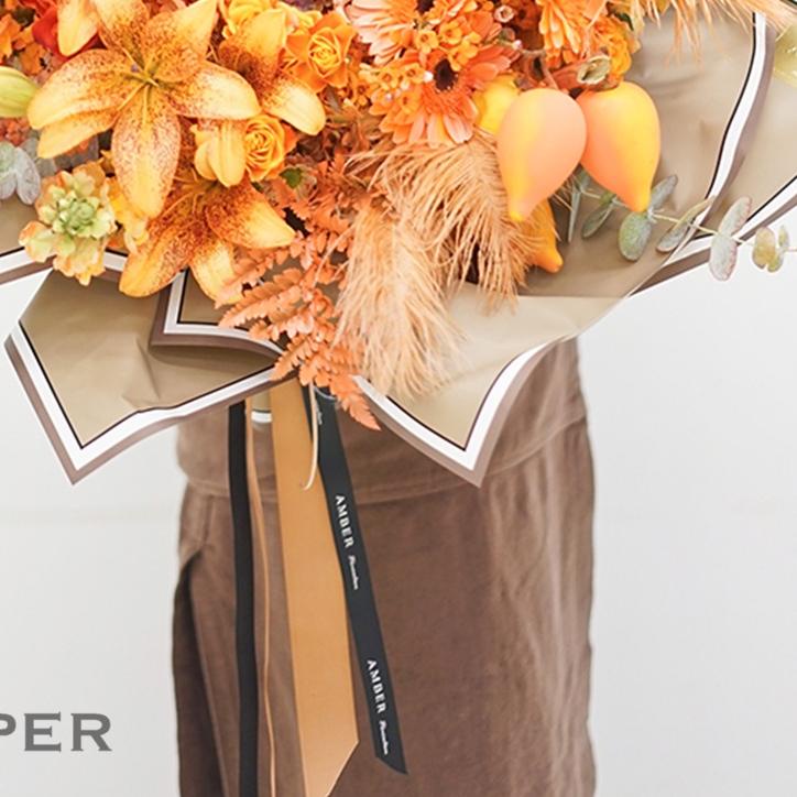 

[20 LEMBAR] Flower Wrapping Paper Varian List Bi Color Frame Kertas Buket Bunga Cellophane Florist Kertas Kado