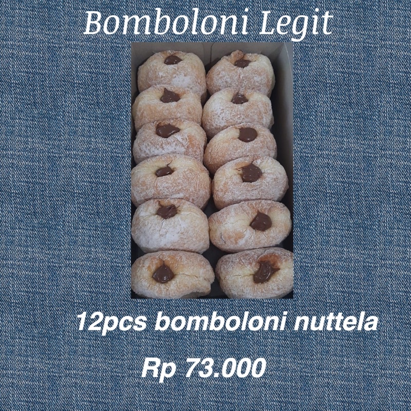

Bomboloni legit 12pcs isi Nuttela