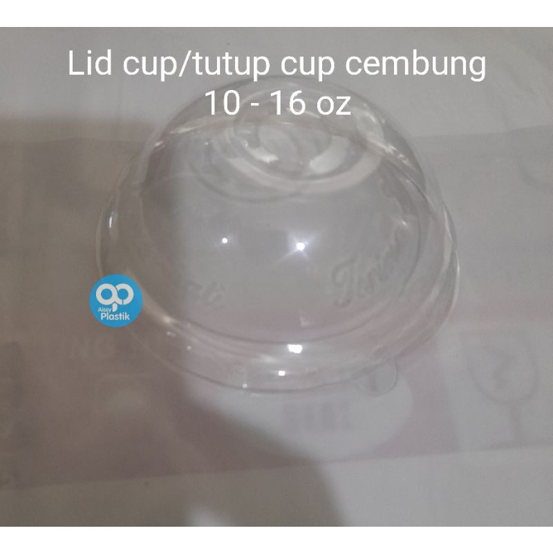 Lid cup/tutup gelas datar dan cembung isi 50 pcs