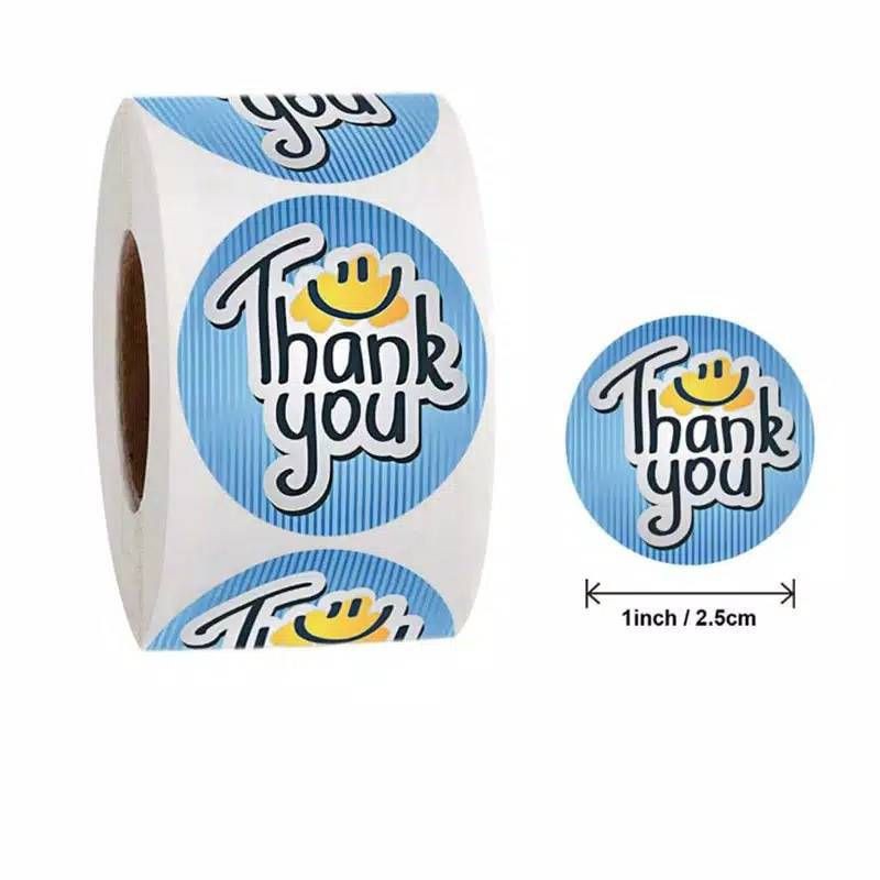 [100PCS] (Part 2) Sticker Label Thank You for Your Order Baked with Love Diameter 2,5cm-F