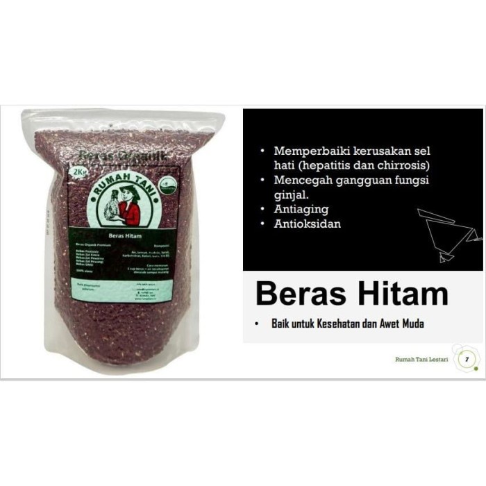 

978Eq010W Beras Organik Beras Hitam : 2 Kg WQ2